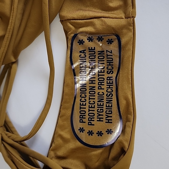 ZARA Olive Slide String Bikini Bottoms - Picture 6 of 8